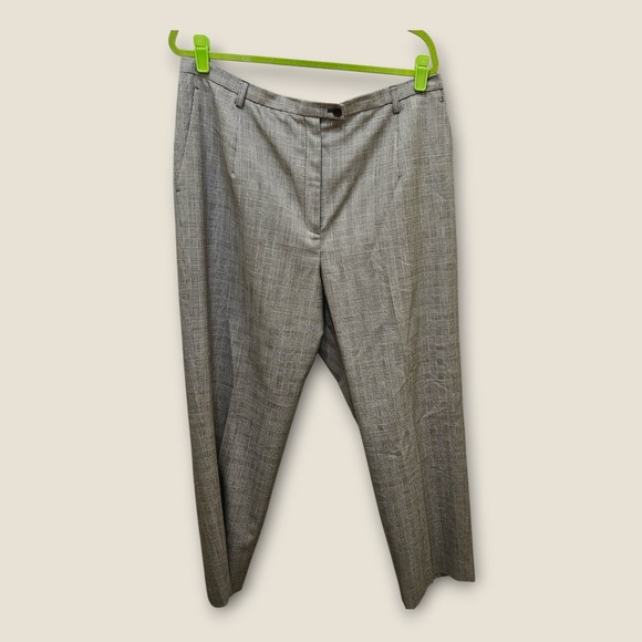 Pendleton Plus Size 18W Wool Glen Plaid Trousers 100% Virgin Wool Career Pants - Picture 1 of 10